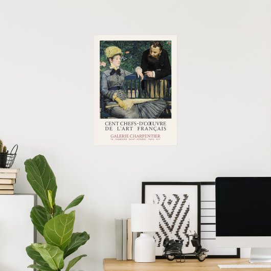 Edouard Manet in Conservatory Art Exhibition Poster (Thuiskantoor)