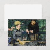 Edouard Manet - In de serre Bedankkaart (Voorkant / Achterkant)