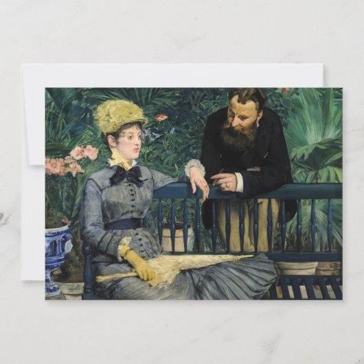 Edouard Manet - In de serre Kaart (Voorkant)