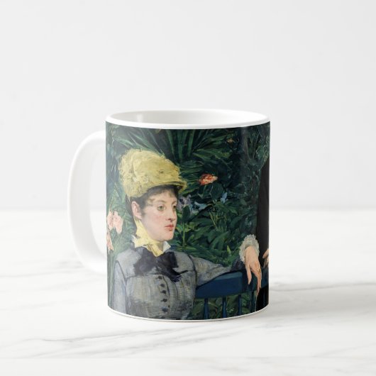 Edouard Manet - In de serre Koffiemok (Voorkant links)
