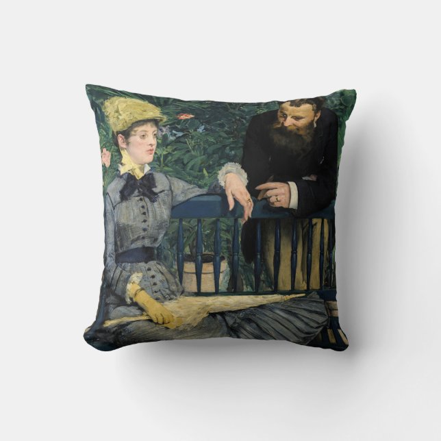 Edouard Manet - In de serre Kussen (Voorkant)