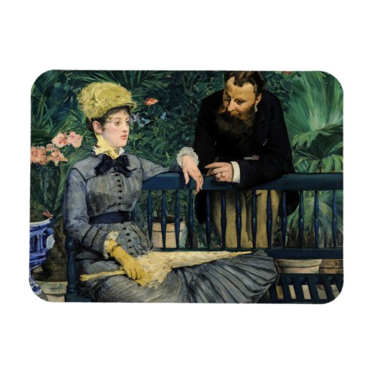 Edouard Manet - In de serre Magneet (Horizontaal)