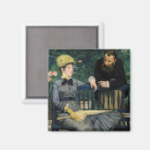Edouard Manet - In de serre Magneet (Voorkant / Achterkant)