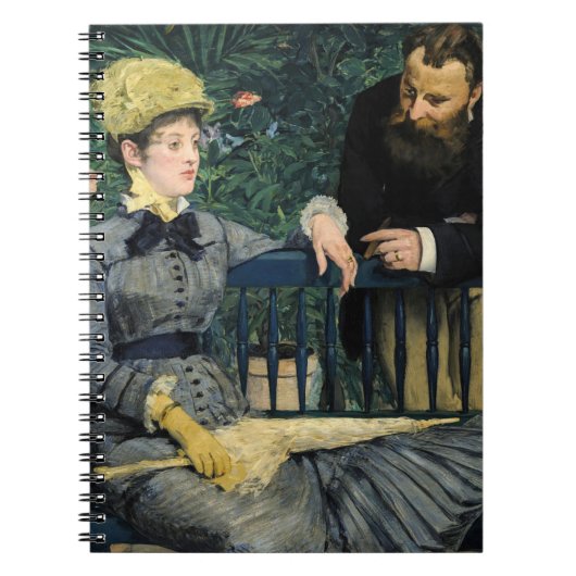 Edouard Manet - In de serre Notitieboek (Voorkant)