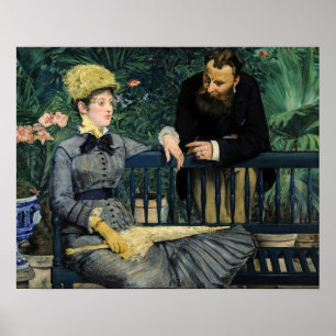 Edouard Manet - In de serre Poster