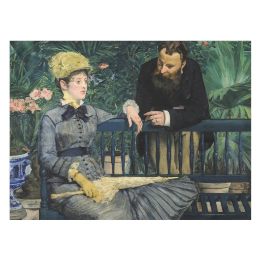 Edouard Manet - In de serre Tafelkleed (Voorkant (Horizontaal))
