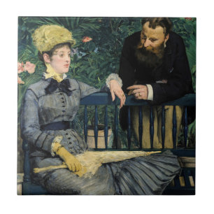 Edouard Manet - In de serre Tegeltje