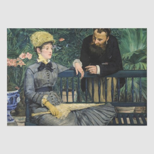 Edouard Manet - In de serre Tissuepapier (Voorkant)