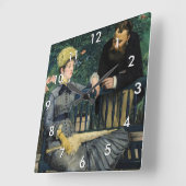 Edouard Manet - In de serre Vierkante Klok (Hoek)