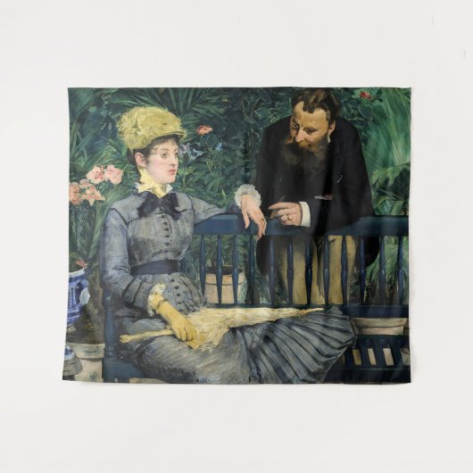 Edouard Manet - In de serre Wandkleed (Voorkant (horizontaal))