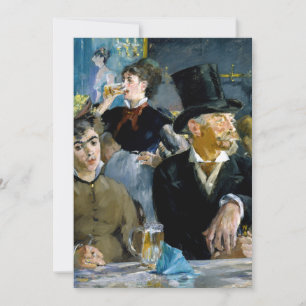 Edouard Manet - In het Café Bedankkaart