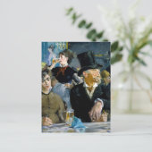 Edouard Manet - In het café Briefkaart (Staand voorkant)