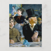 Edouard Manet - In het café Briefkaart (Voorkant)