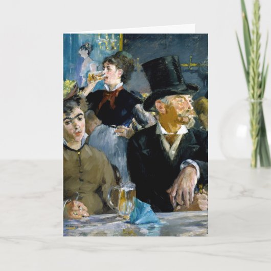 Edouard Manet - In het Café Kaart (Voorkant)