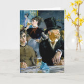 Edouard Manet - In het Café Kaart (Gele Bloem)