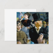 Edouard Manet - In het Café Kaart (Voorkant / Achterkant)