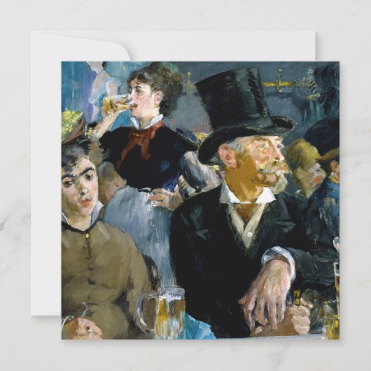 Edouard Manet - In het Café Kaart (Voorkant)