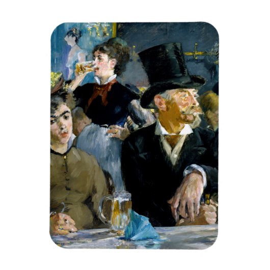 Edouard Manet - In het café Magneet (Verticaal)