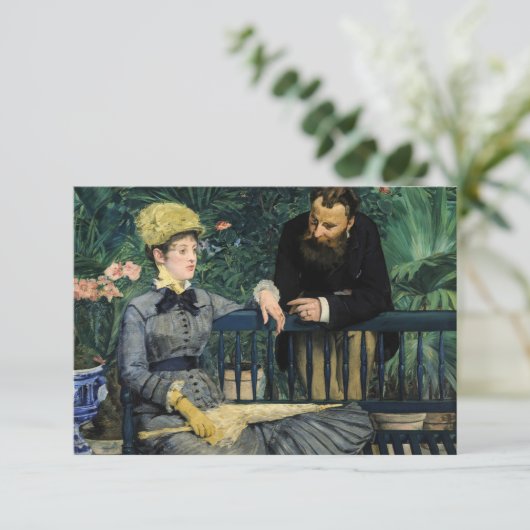 Edouard Manet - in het conservatorium Bedankkaart (Staand voorkant)