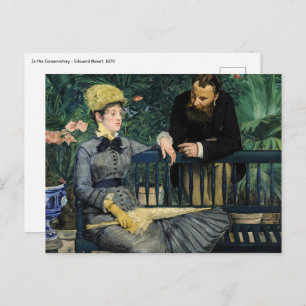 Edouard Manet - in het conservatorium Briefkaart