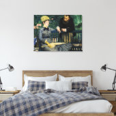 Edouard Manet - in het conservatorium Canvas Afdruk (Insitu (Slaapkamer))