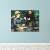 Edouard Manet - in het conservatorium Canvas Afdruk (Insitu (Houten vloer))