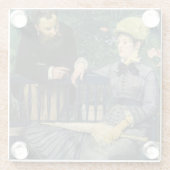 Edouard Manet - in het conservatorium Glazen Onderzetter (Achterkant)