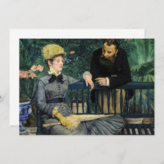 Edouard Manet - in het conservatorium Kaart (Voorkant / Achterkant)