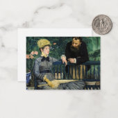 Edouard Manet - in het conservatorium Notitiekaartje (Voorkant / Achterkant in situ)