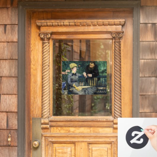 Edouard Manet - in het conservatorium Raamsticker (Huis Deur)