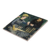 Edouard Manet - in het conservatorium Tegeltje (Zijkant)