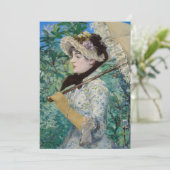 Edouard Manet - Jeanne / Lente Bedankkaart (Staand voorkant)