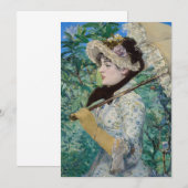 Edouard Manet - Jeanne / Lente Bedankkaart (Voorkant / Achterkant)