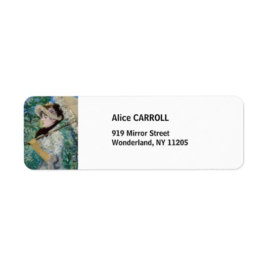 Edouard Manet - Jeanne / Lente Etiket (Voorkant)