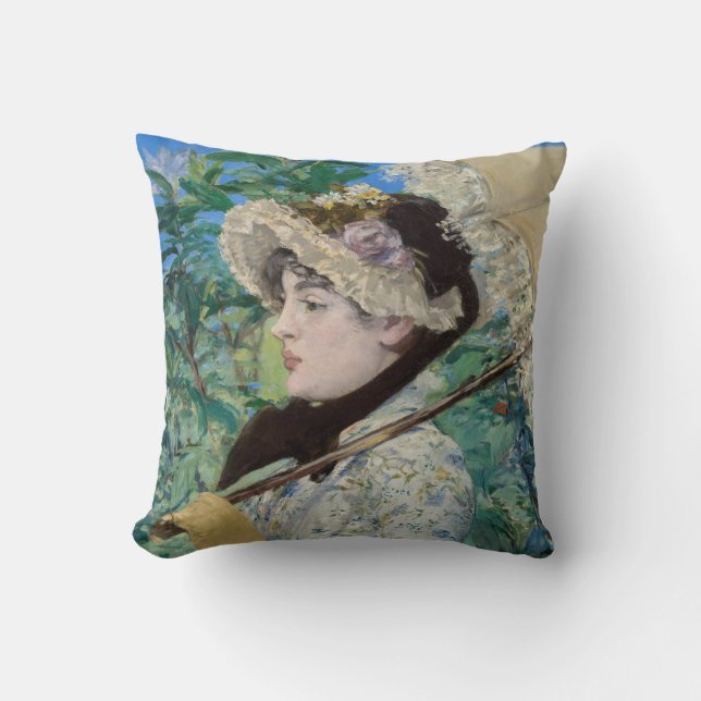 Edouard Manet - Jeanne / Lente Kussen (Voorkant)