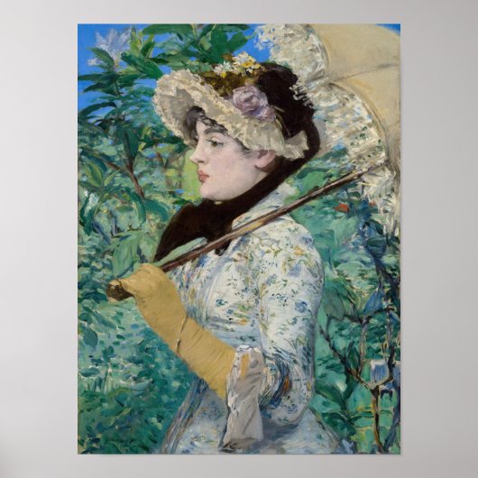 Edouard Manet - Jeanne / Lente Poster (Voorkant)