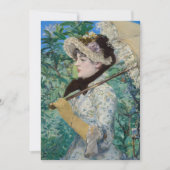 Edouard Manet - Jeanne / Spring Bedankkaart (Voorkant)