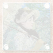 Edouard Manet - Jeanne / Spring Glazen Onderzetter (Achterkant)