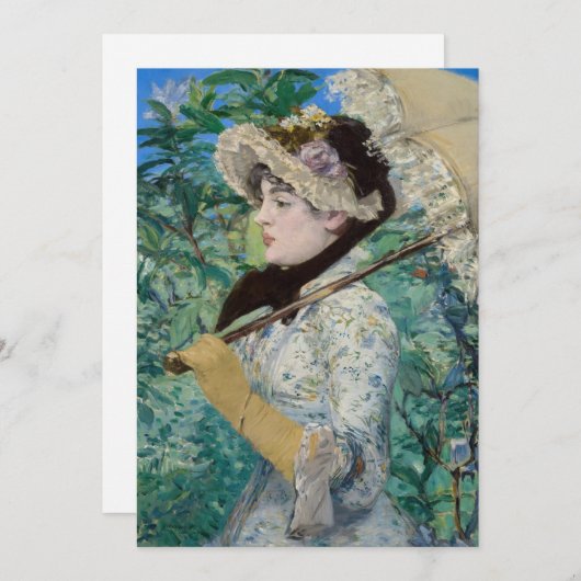 Edouard Manet - Jeanne / Spring Kaart (Voorkant / Achterkant)