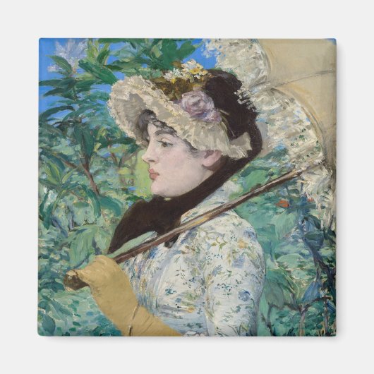 Edouard Manet - Jeanne / Spring Magneet (Voorkant)
