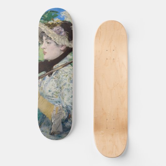 Edouard Manet - Jeanne / Spring Persoonlijk Skateboard (Voorkant)