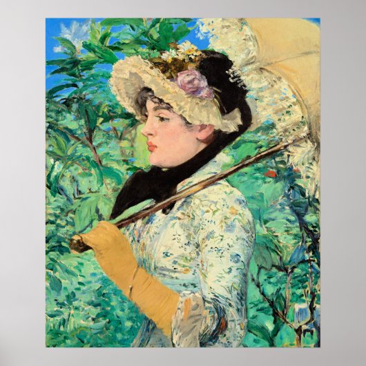 Edouard Manet - Jeanne Spring Poster (Voorkant)