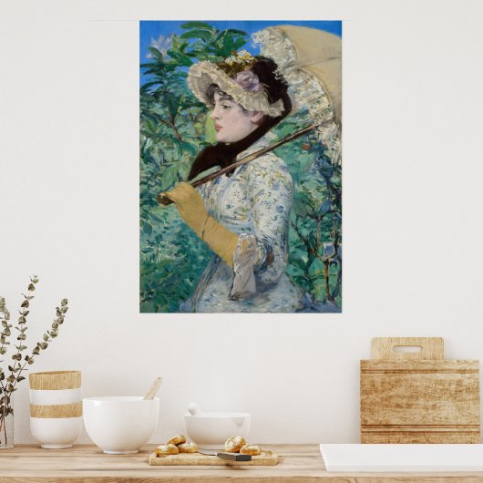 Edouard Manet - Jeanne / Spring Poster (Keuken)