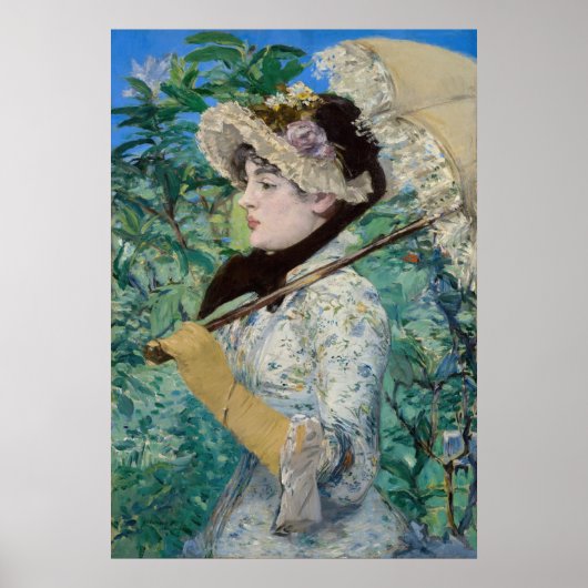 Edouard Manet - Jeanne / Spring Poster (Voorkant)