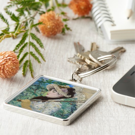 Edouard Manet - Jeanne / Spring Sleutelhanger (Zijkant)