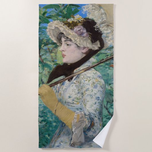 Edouard Manet - Jeanne / Spring Strandlaken (Voorkant)