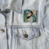 Edouard Manet - Jeanne / Spring Vierkante Button 5,1 Cm (In situ)