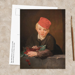 Edouard Manet - Jongen met Kersen Briefkaart