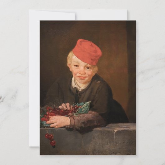 Edouard Manet - Jongen met Kersen Kaart (Voorkant)