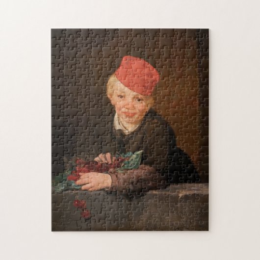 Edouard Manet - Jongen met Kersen Legpuzzel (Verticaal)